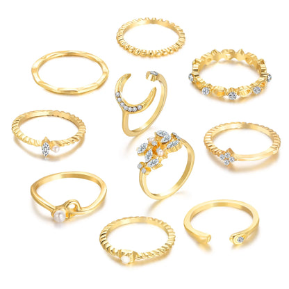 Gold Ring Set for Women by Madeline Jewels