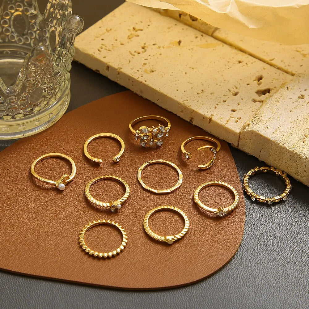 Gold Ring Set for Women by Madeline Jewels